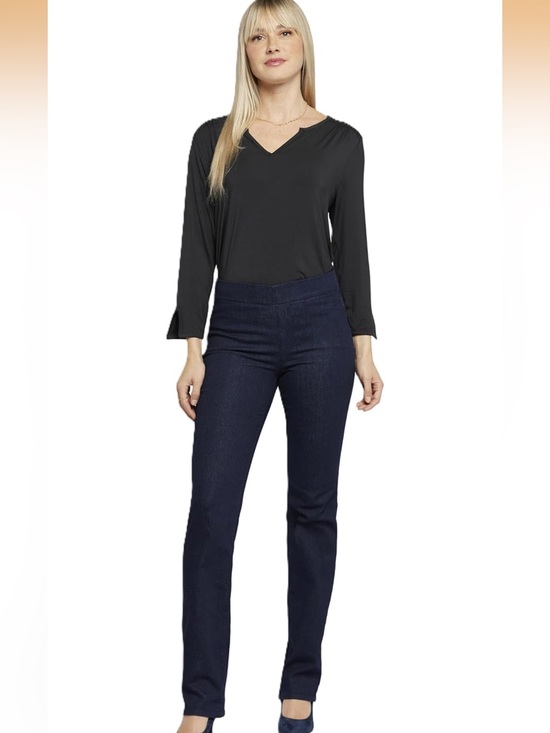 NYDJ Denim - Pull-On Marilyn Straight Jeans - Effortless Comfort and Style 1377/12-1